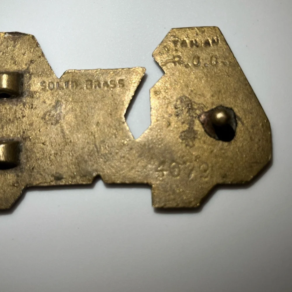 4x4 • Belt Buckle • Vintage • Brass